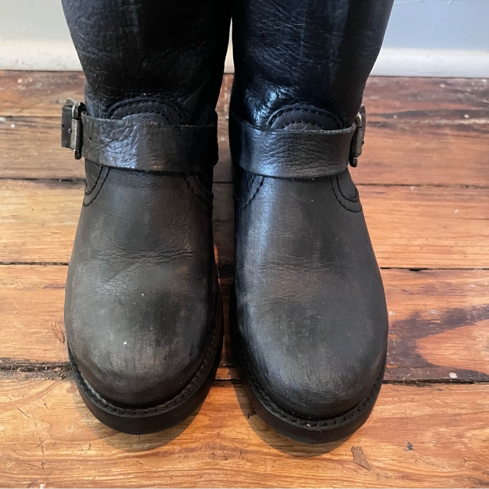 Frye Veronica Tall Slouch Boots Black 7.5 B - Picture 7 of 16
